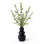 Vase en céramique noir 28 po Eucalyptus