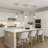 1-Light Brushed Nickel Pendant with Seeded Glass Shade-607830779