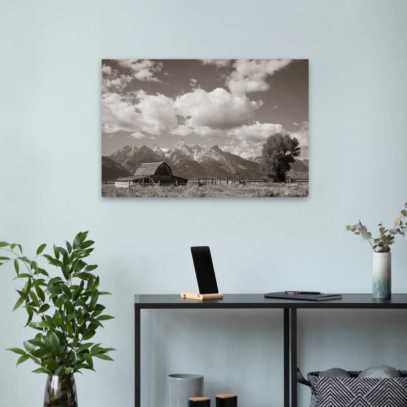 Maison de campagne / campagne et rangée historique contemporaine, H 24 po x l 16 po