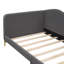Twin Size Upholstered Daybed With Headboard And Armrest, Support Legs, Twin Size-1236461277-1236461267