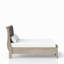 Grand lit de rangement gris antique