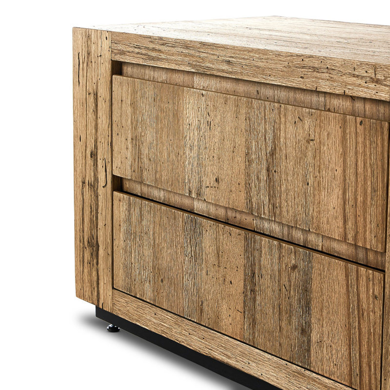 Abaso 2 - Drawer Nightstand, Brown