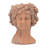 Brown Garden Head Planter - Cement Made For Outdoor Beauty Bust Style-1376902500