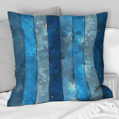 Sparkling Stripes III - Glam Throw Pillow