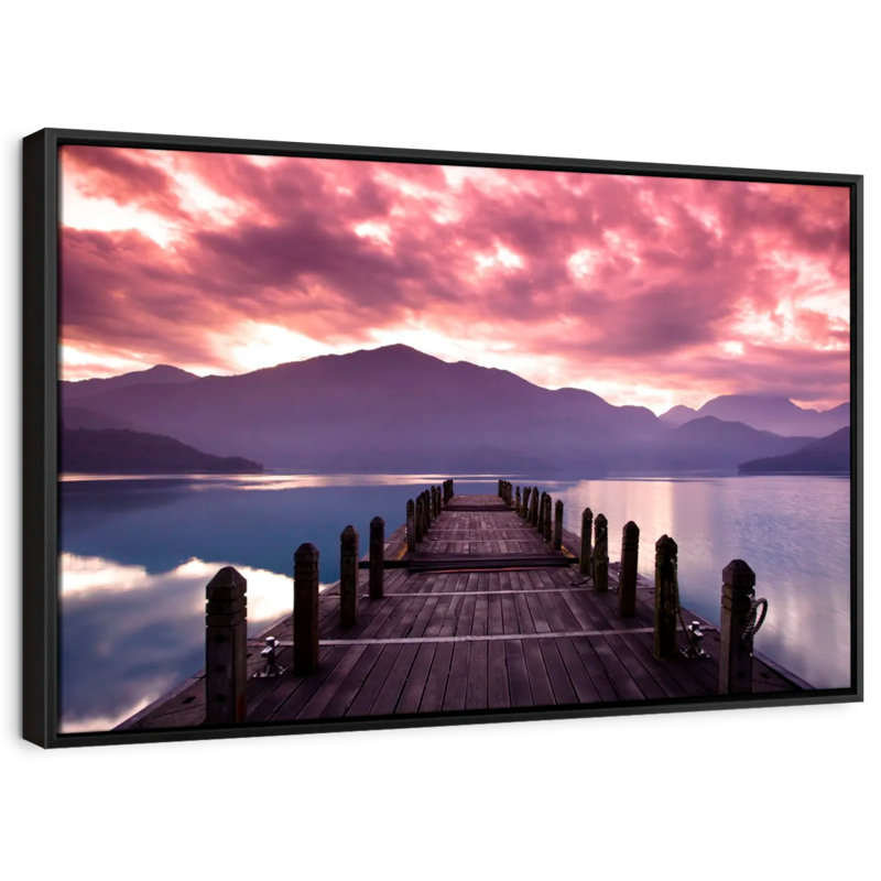 Impression sur toile rose, H 9 po x l 13 po