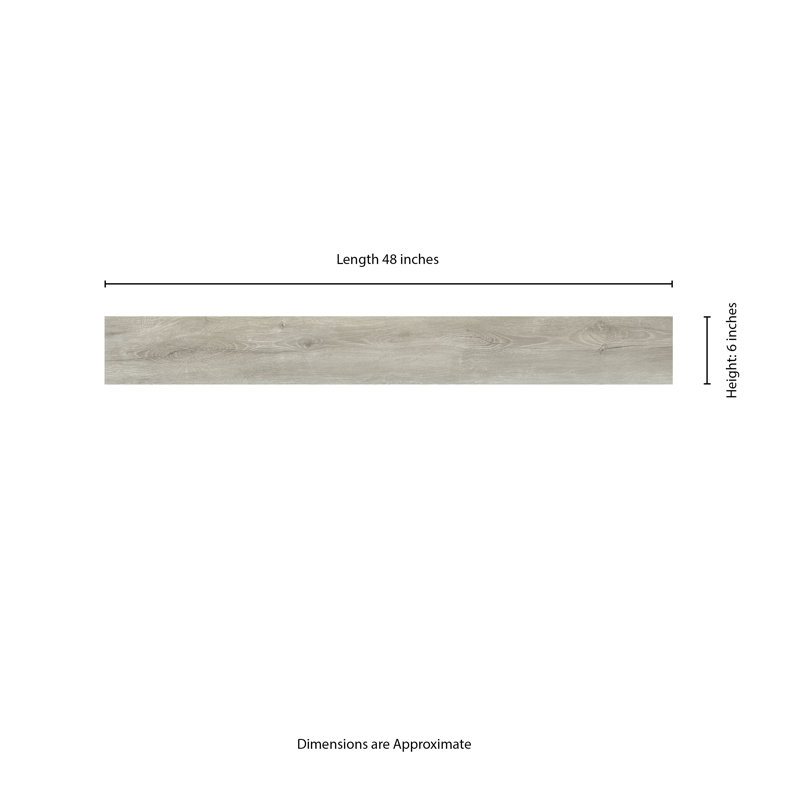 Brushwood Easton 6 in. x 48 in. 2mm 12mil Glue Down Luxury Vinyl Plank Flooring, Easton, 12Mil