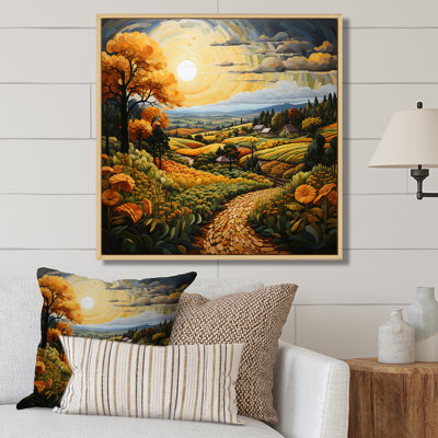 " Farm Harvest Symphony Pointillism I "