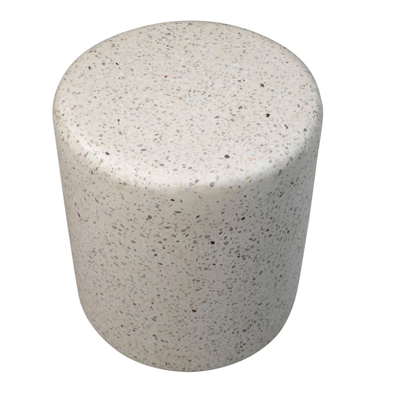 Adriti Terrazo Outdoor Side Table, 21" H x 18" L x 18" W