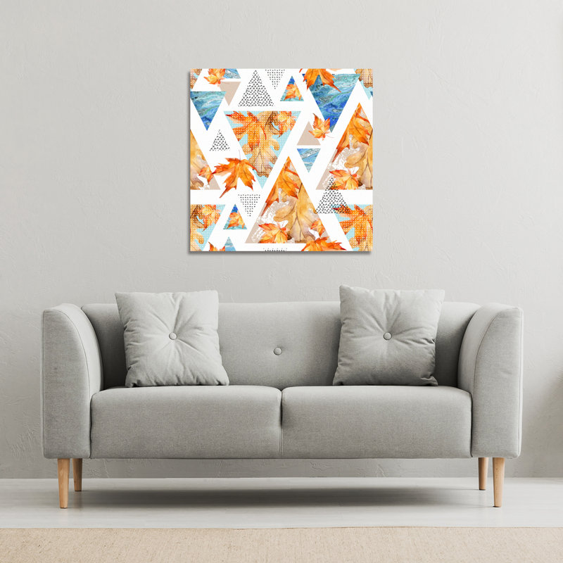 1 Piece Wrapped Canvas Wall Art, 46cm H x 46cm W x 4cm D