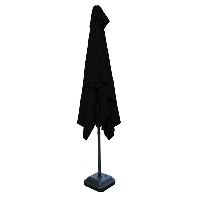 Angellique 300cm X 200cm Rectangular Market Parasol, Black