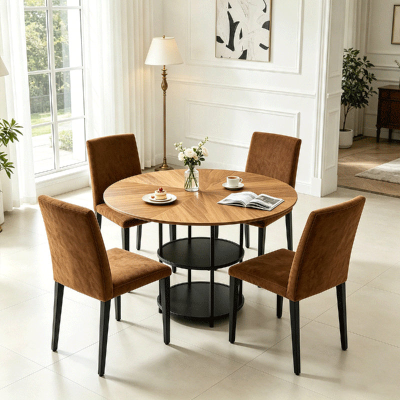 Ensemble de table de salle à manger pour 4 personnes Bonelli