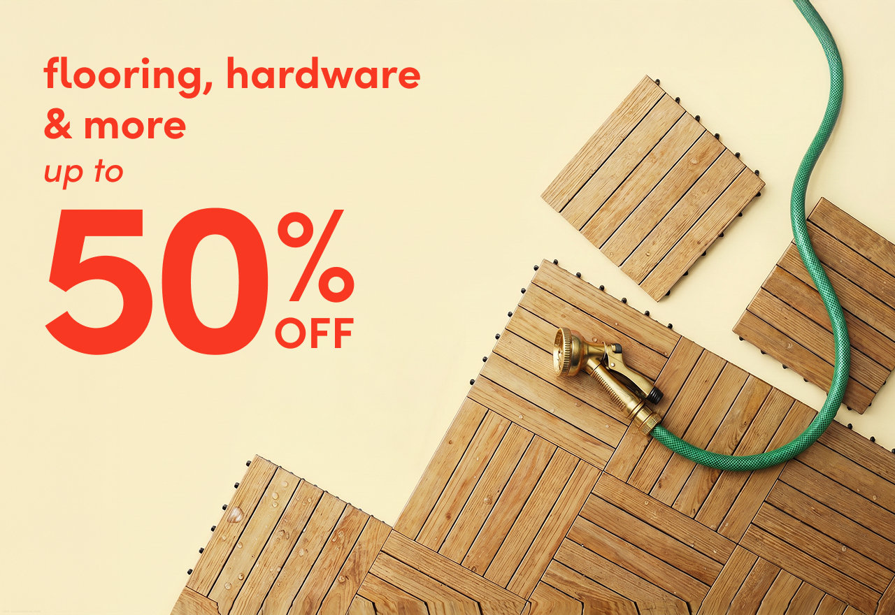 flooring, hardware & more on clearance