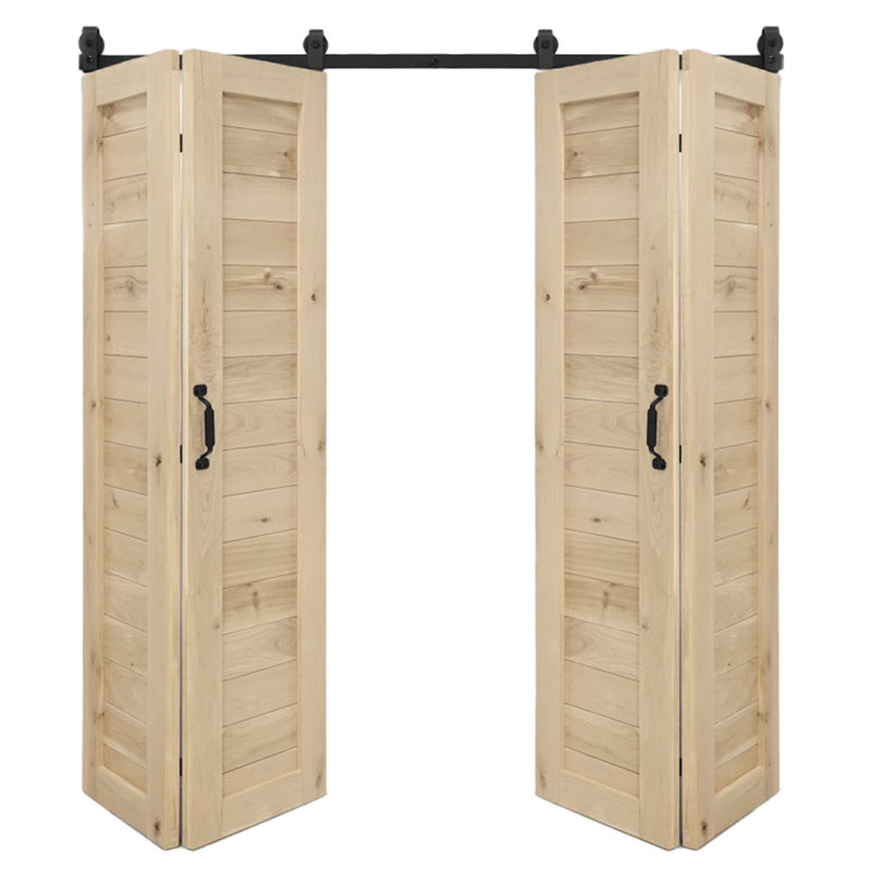 Solid Oak Barn Door, Unfinished