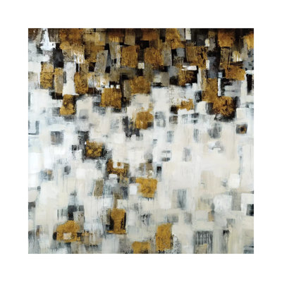City Nights, Gold by Liz Jardine - Wrapped Canvas Painting