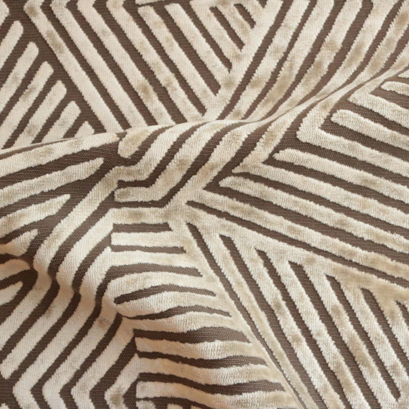 Otis-Aurora Burnout Velvet Fabric, Domino