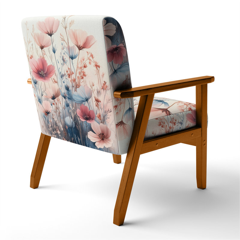 Chaise rembourrée Wildflowers Harmony II, Brown Square Arms