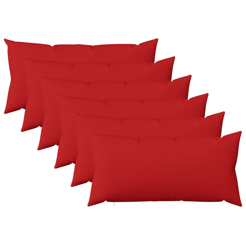 Cushion, Rectangle 40cm H x 70cm W, Red