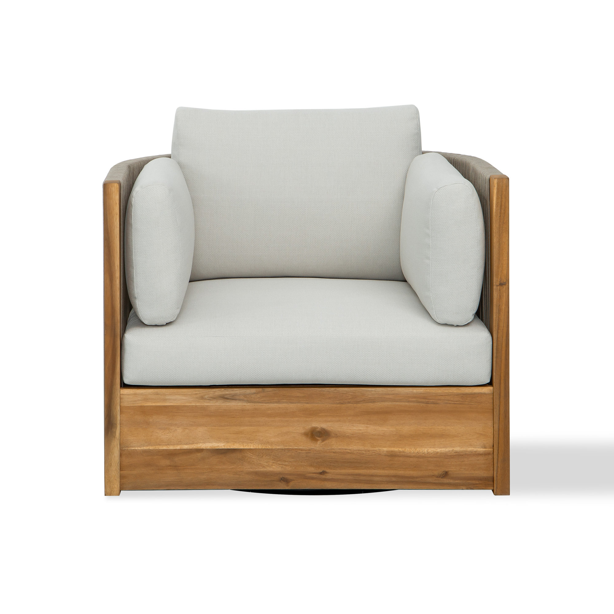 Layton Outdoor Swivel Chair - Thumbnail 2