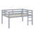 Wood Loft Bed With Ladder-591477578