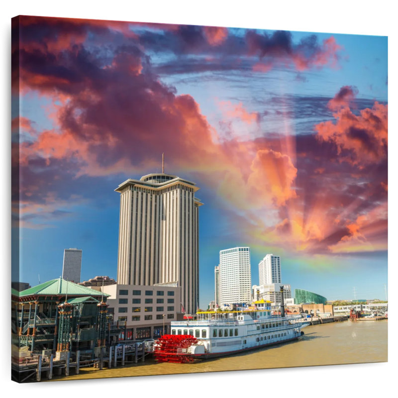 Bateau à vapeur Sireci New Orleans, H 10 po x l 10 po
