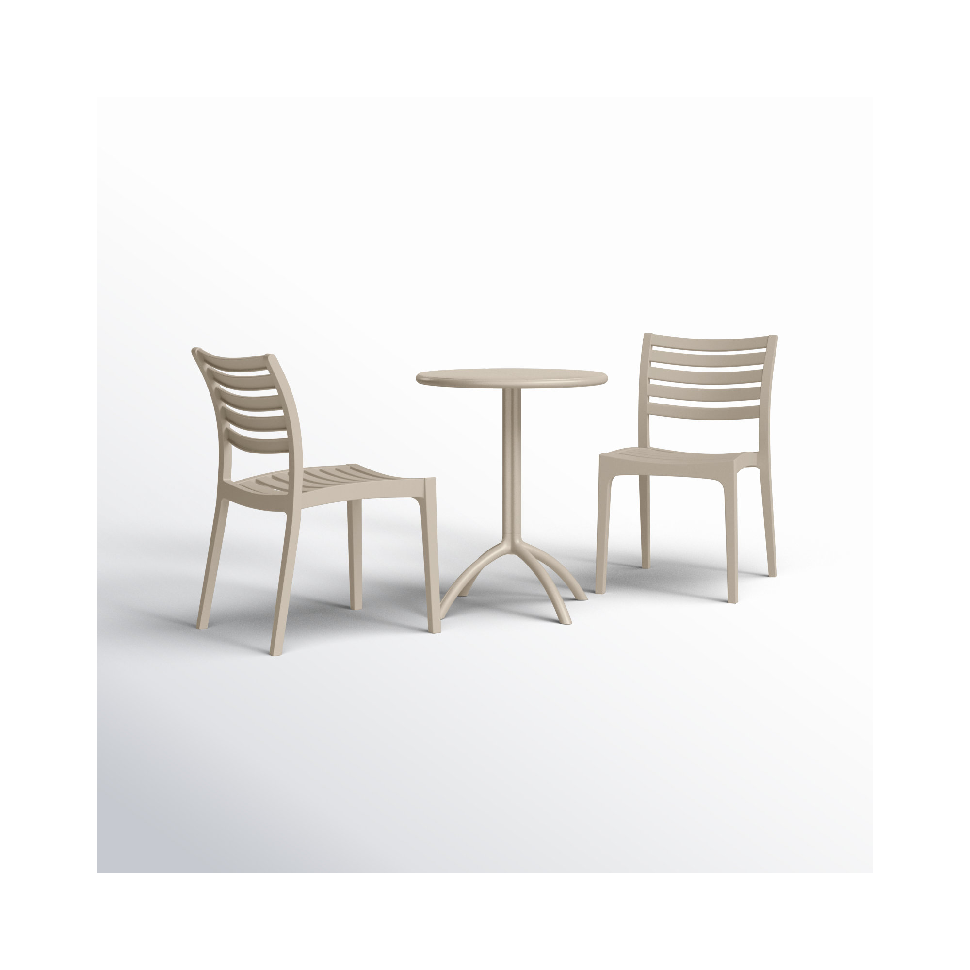 Jacinta 2 - Person 23.6" Bistro Set, Taupe