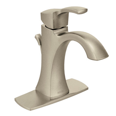 Moen Voss Single Hole Bathroom Faucet with Drain Assembly