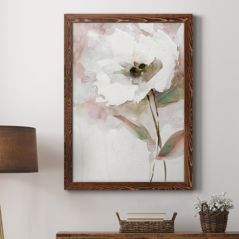 Summer Bloom II - Peinture sur toile encadrée, H 31,5 po x l 23,5 po x P 1,5 po, Érable