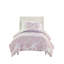 Housse de couette 2 pièces en microfibre à motif floral cachemire, taille Twin/Twin XL, avec 2 taies d'oreiller assorties. Étiquette, fermeture à boutons, motif cachemire doux, liens intérieurs, style romantique, lavable à la machine.