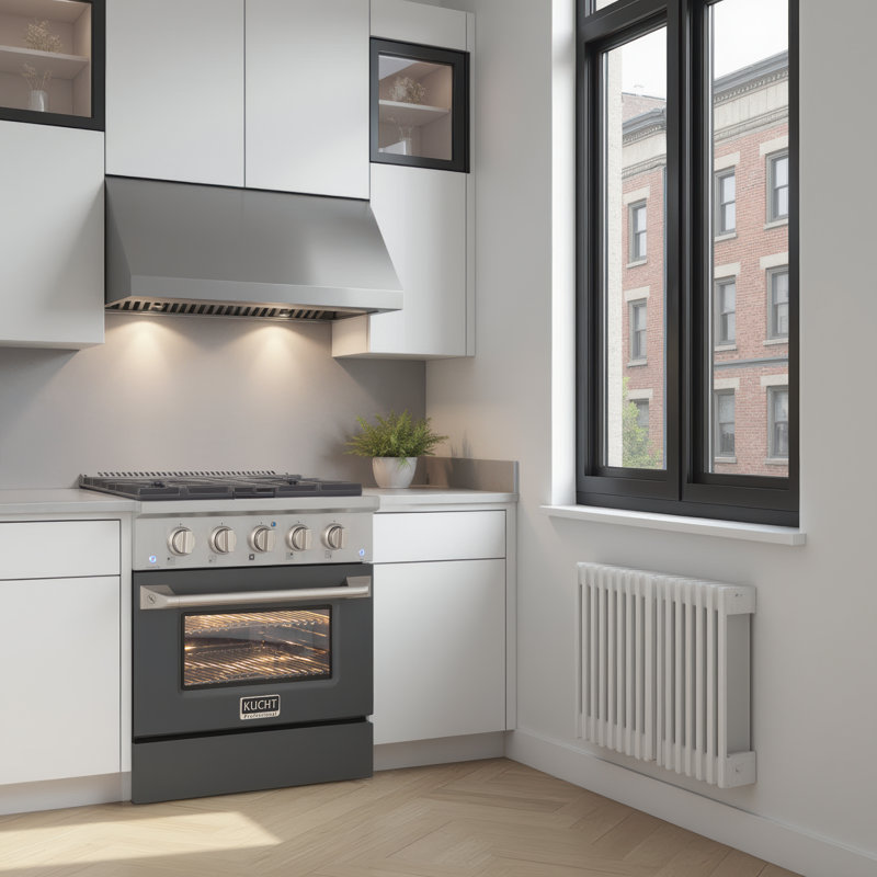 30" 4.2 Cu. ft. Freestanding Gas with Convection Oven, Natural Gas, Cement Gray