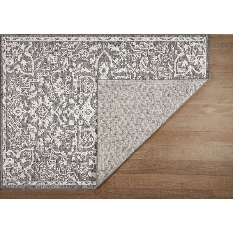 Tapis intérieur / extérieur en polypropylène Mcfall, Rectangle 2 pi x 3 pi
