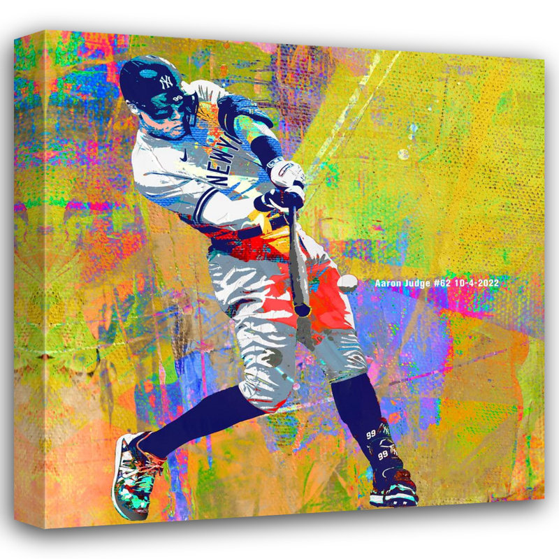 «Aaron Judge Two» par Stephen Chambers, impression sur toile tendue, L 36 po x H 36 po