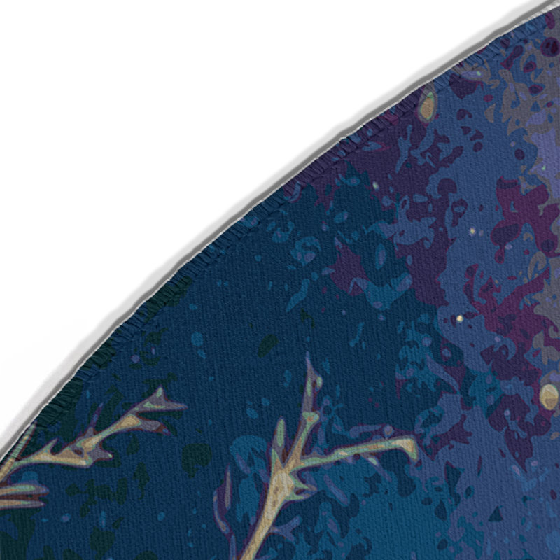 Tapis intérieur et extérieur Ethereal Branches, Rond 5 pi
