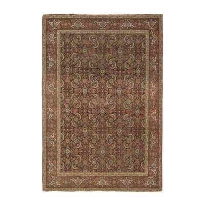 Antique One-of-a-Kind 4'3X6'5 Hand Knotted Area Rug