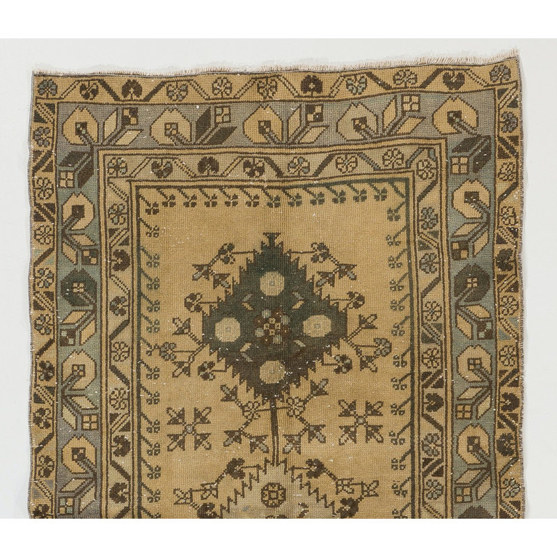 Tapis beige en laine Anatolian