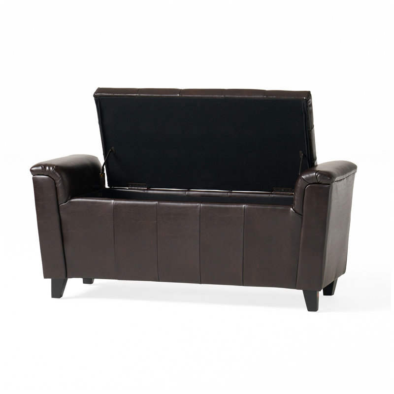 ALDEN ARMED STORAGE BENCH