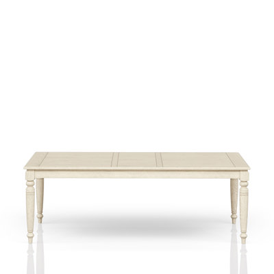 Table With Leaf - Whitewash