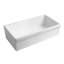 Fireclay Quatro Alcove 36" x 20" Reversible Sink with 2 ½" Lip and 2" Lip on the Opposite Side-78715326