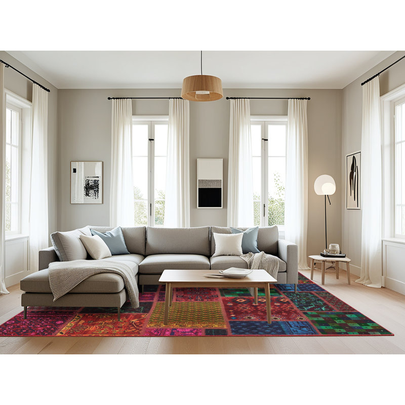 Abstract Indoor Rug, Rectangle 8' x 12'