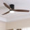 AuraVista 52" Modern 3-Blade Ceiling Fan with Light Kit & Remote Control – Flush Mount for Sleek, Space-Saving Design