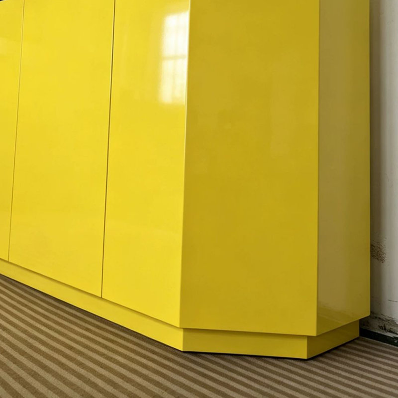 Buffet Modern, 35.4" H x 63" W x 15.75" D, Yellow