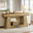 Manufactured Wood Narrow Console Table with Shelving-427048744