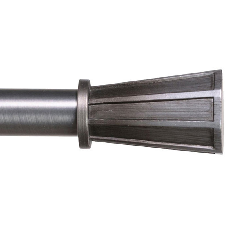 Ensemble de tringle à rideaux Fusco, Argent antique, H 3 po x l 120 po x P 6 po