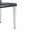 4 chaises de salle à manger en polyuréthane, pieds en métal, simples et polyvalentes, confortables et accompagnées (ensemble de 4)