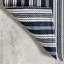 Home Conservatory Ticking Stripe Handwoven Indoor/Outdoor Area Rug-1060026657