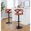 Tabouret de bar rotatif à hauteur ajustable Gardenia-93726381-93726382