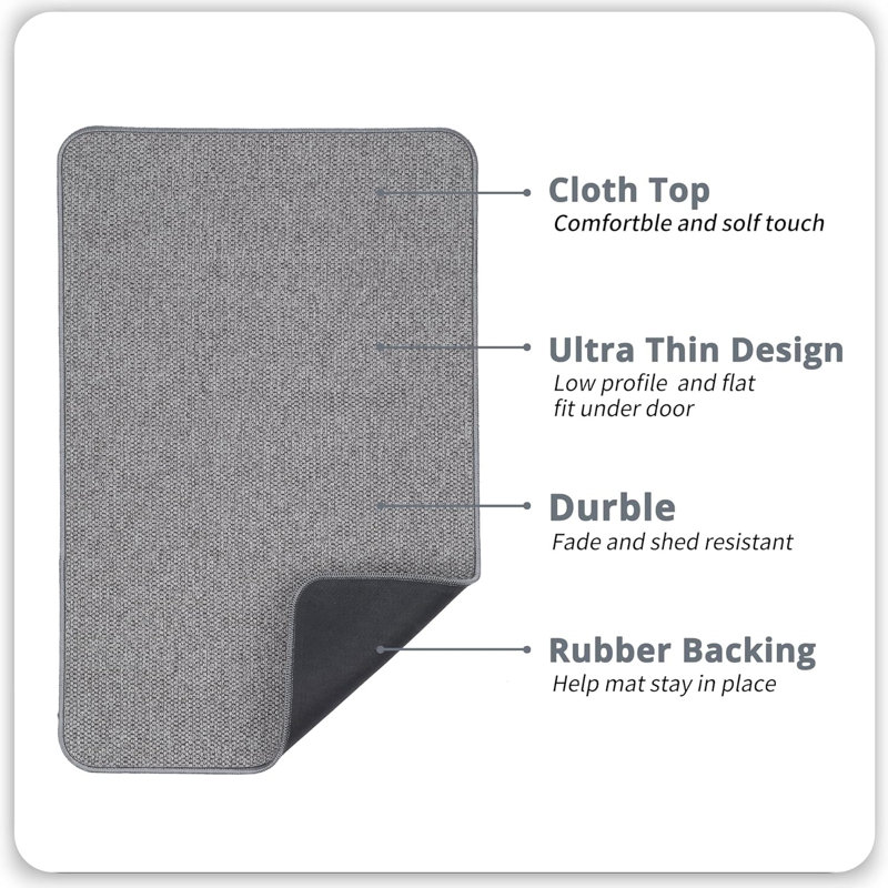 2-pack Ultra Thin Non-slip Bath Mats