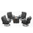 Ferrie 4 - Person Patio Conversation Set with Cushions-1649873006