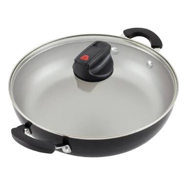 12 Inch Highberry Nonstick All Purpose Pan with Lid in Grey