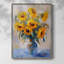 FLORAL Series CDLXV III, reproduction d'art encadrée - bois massif-262379609