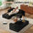 106" Sectional Boneless Couch for Living Room,Modern Modular Cloud Couch with Deep Seat,Upholstered Sleeper Sofa with 2 Ottoman,Convertible Folding Couches,No Assembly (Black)-1870736892